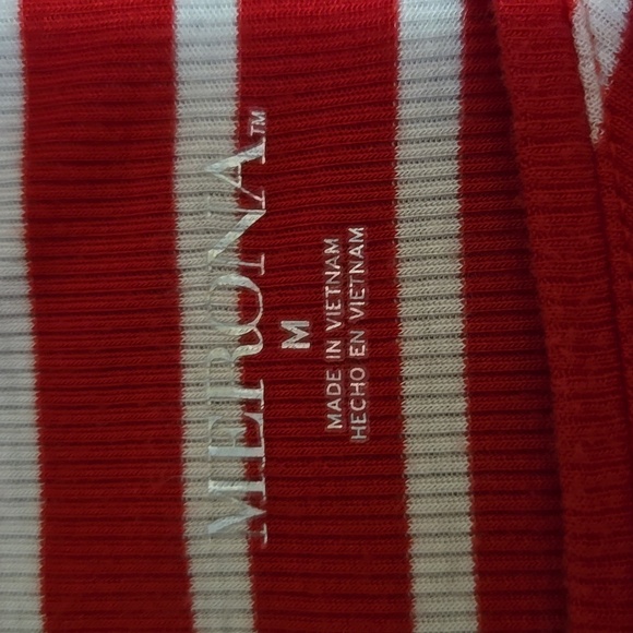 Merona red and white striped tank in medium - Picture 10 of 11